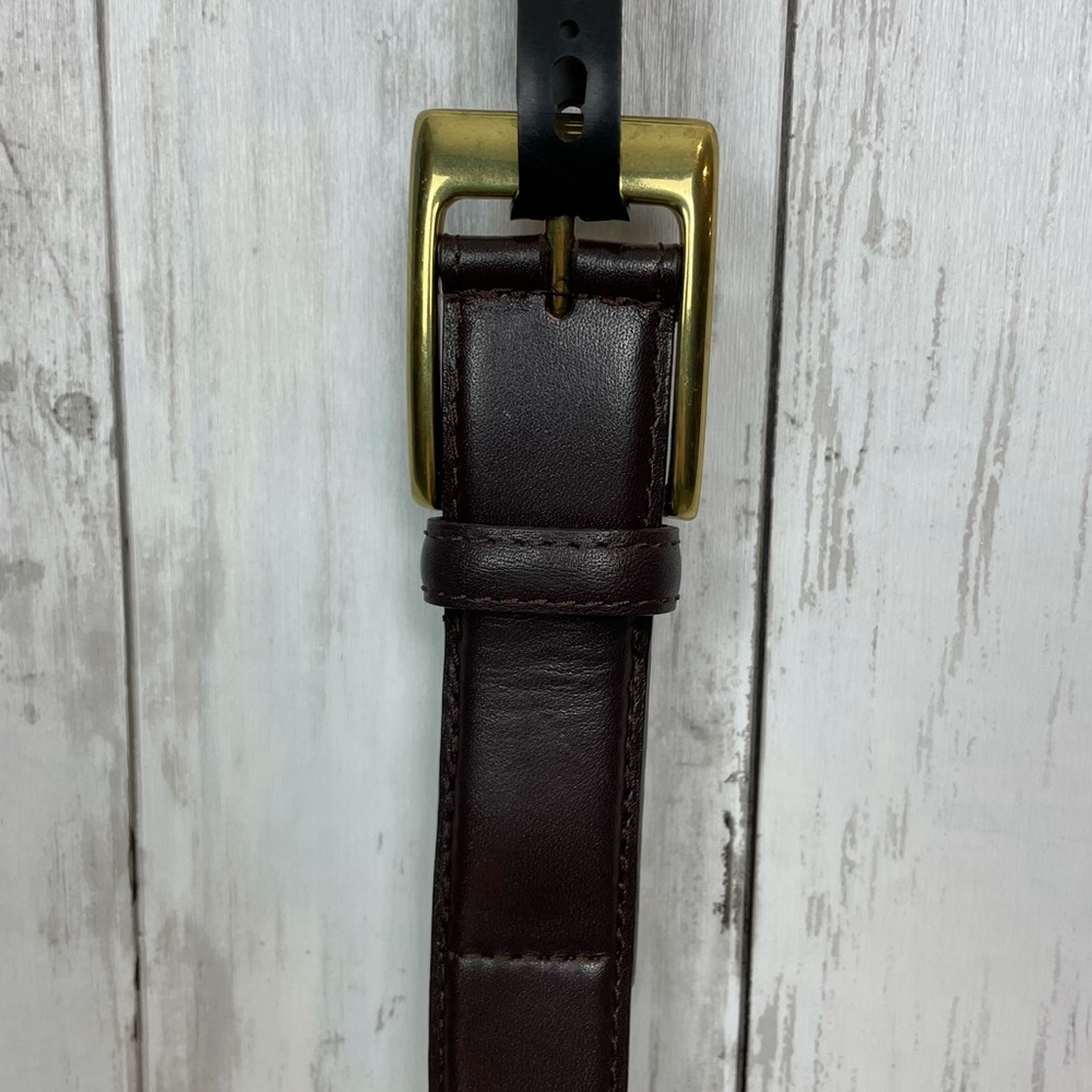 Enro Mens Size 36 Waist Formal Business Casual Genuine Leather Brown Belt